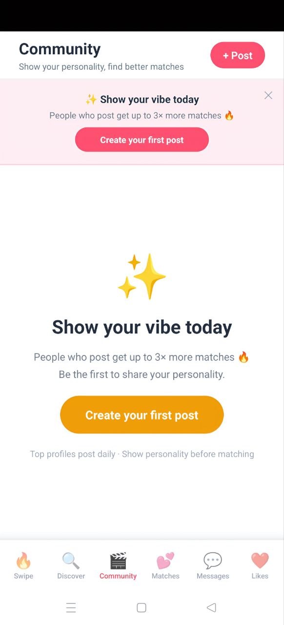 HeartLink Community Screen